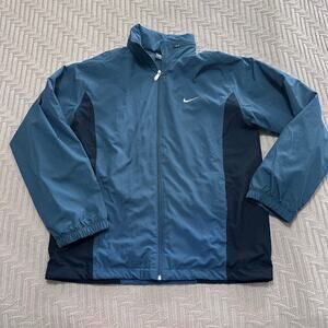 Nike blue windbreaker jacket size L